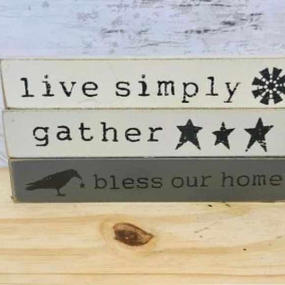 *Bless Our Home Mini Wood Block - Picture 4 of 6